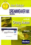7 Jam Belajar Dreamweaver MX 2004 untuk orang awam
