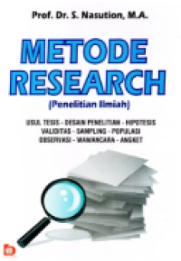 Image of Metode research :  (Penelitian ilmiah)
