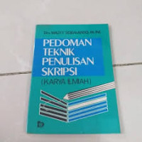 Image of Pedoman teknik penulisan skripsi