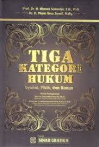 Image of Tiga kategori hukum :  syariat, fikih, dan kanun