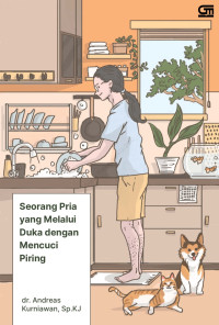 Seorang pria yang melalui duka dengan mencuci piring Image of Seorang pria yang melalui duka dengan mencuci piring
