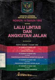 Sampul Undang-undang No. 14 tahun 1992 Tentang Lalu Lintas dan Angkutan Jalan