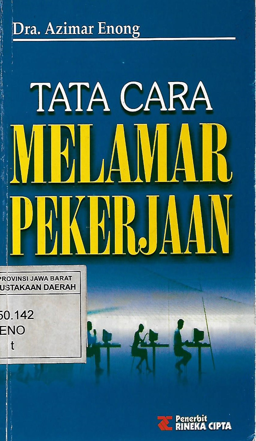 Sampul Tata cara melamar pekerjaan / Enong Azimar