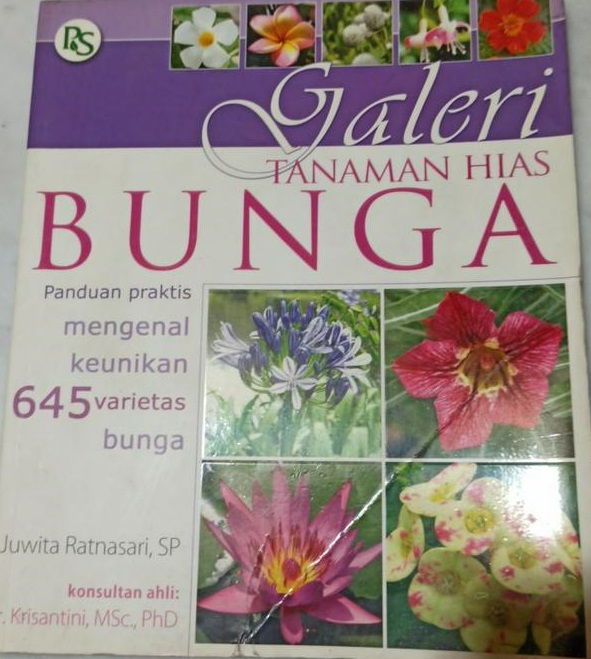 Sampul galeri tanaman hias bunga / Juwita Ratnasari ; editor, Surip Prayugo