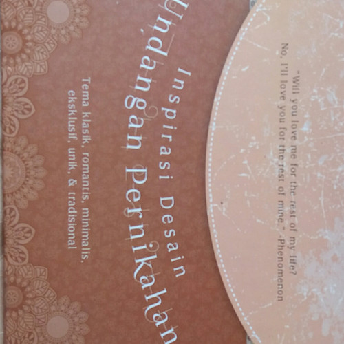 Sampul Inspirasi desain undangan pernikahan / Budi Dwi Hariyanto; penyunting, Lidya Irawati