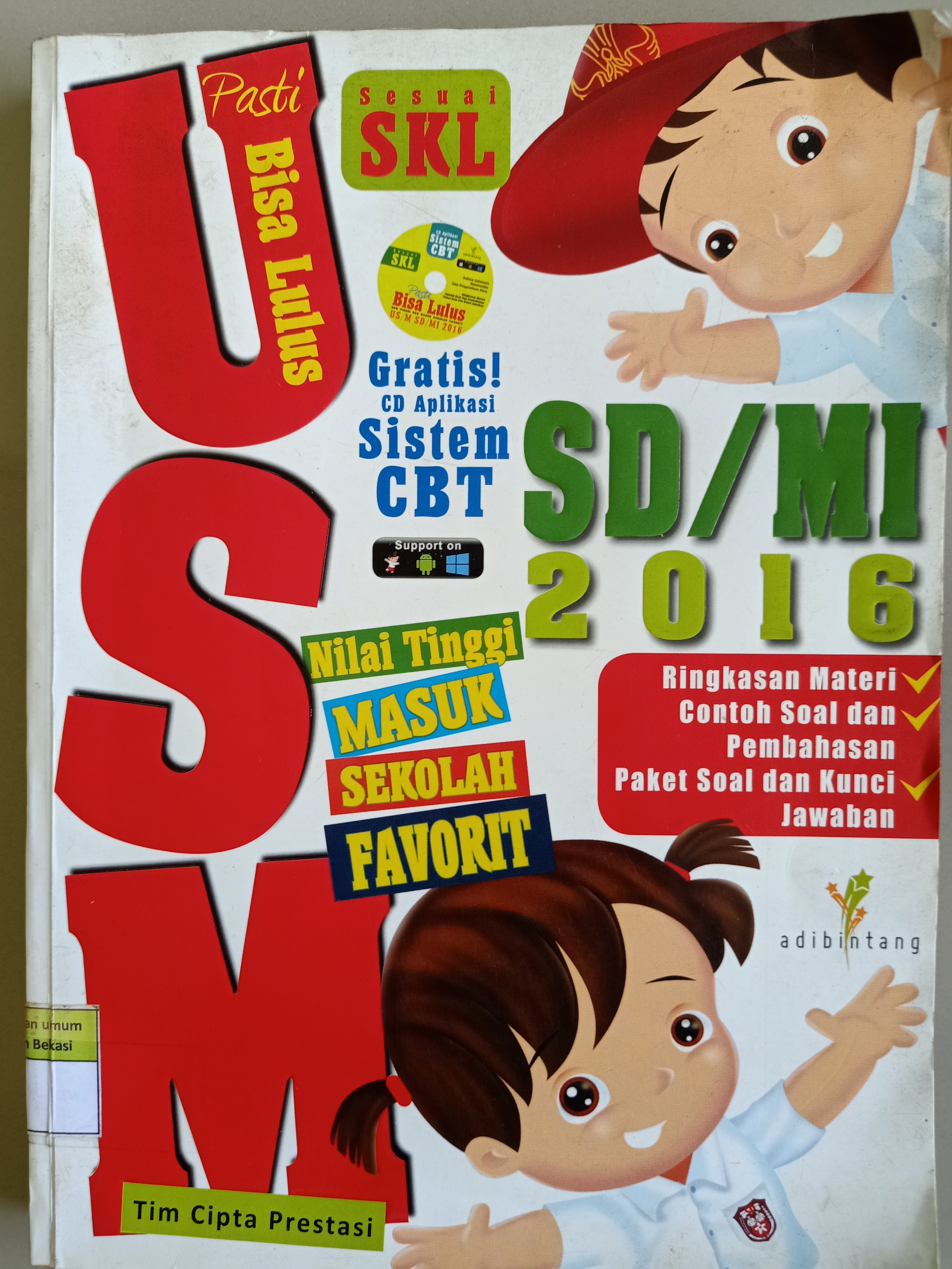 Sampul Pasti bisa lulus US/M SD/MI 2016 / Aditya hendra