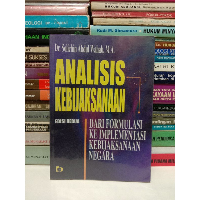 Sampul Analisis Kebijaksanaan / Solichin Abdul Wahab