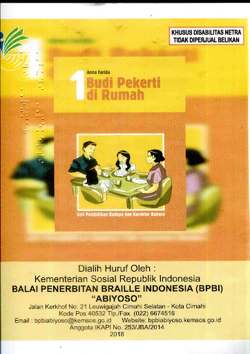 Cover 1 Budi pekerti di rumah / Anna Farida