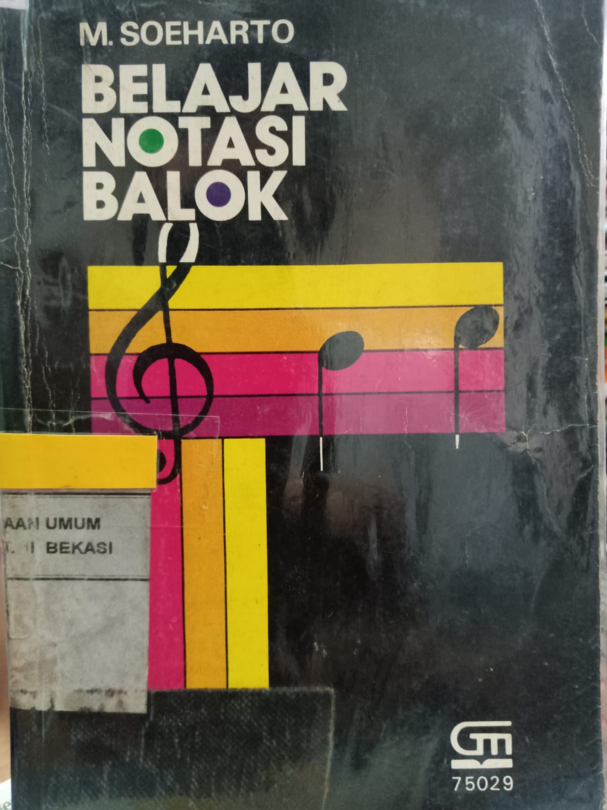 Sampul Belajar notasi balok / M. Soeharto