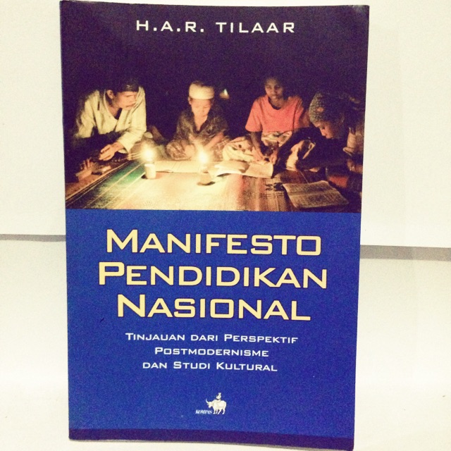 Sampul Manifesto Pendidikan Nasional / Tilaar