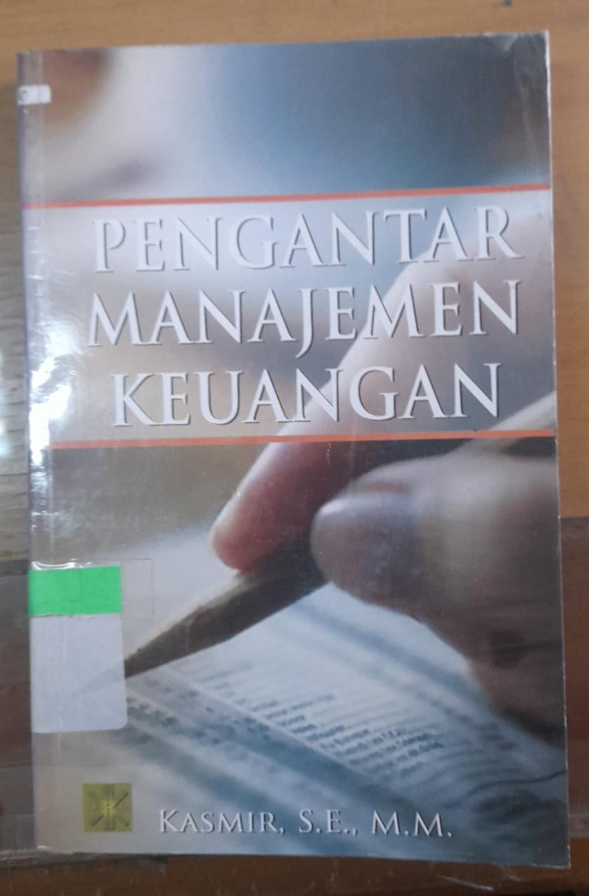 Sampul Pengantar Manajemen Keuangan / Kasmir