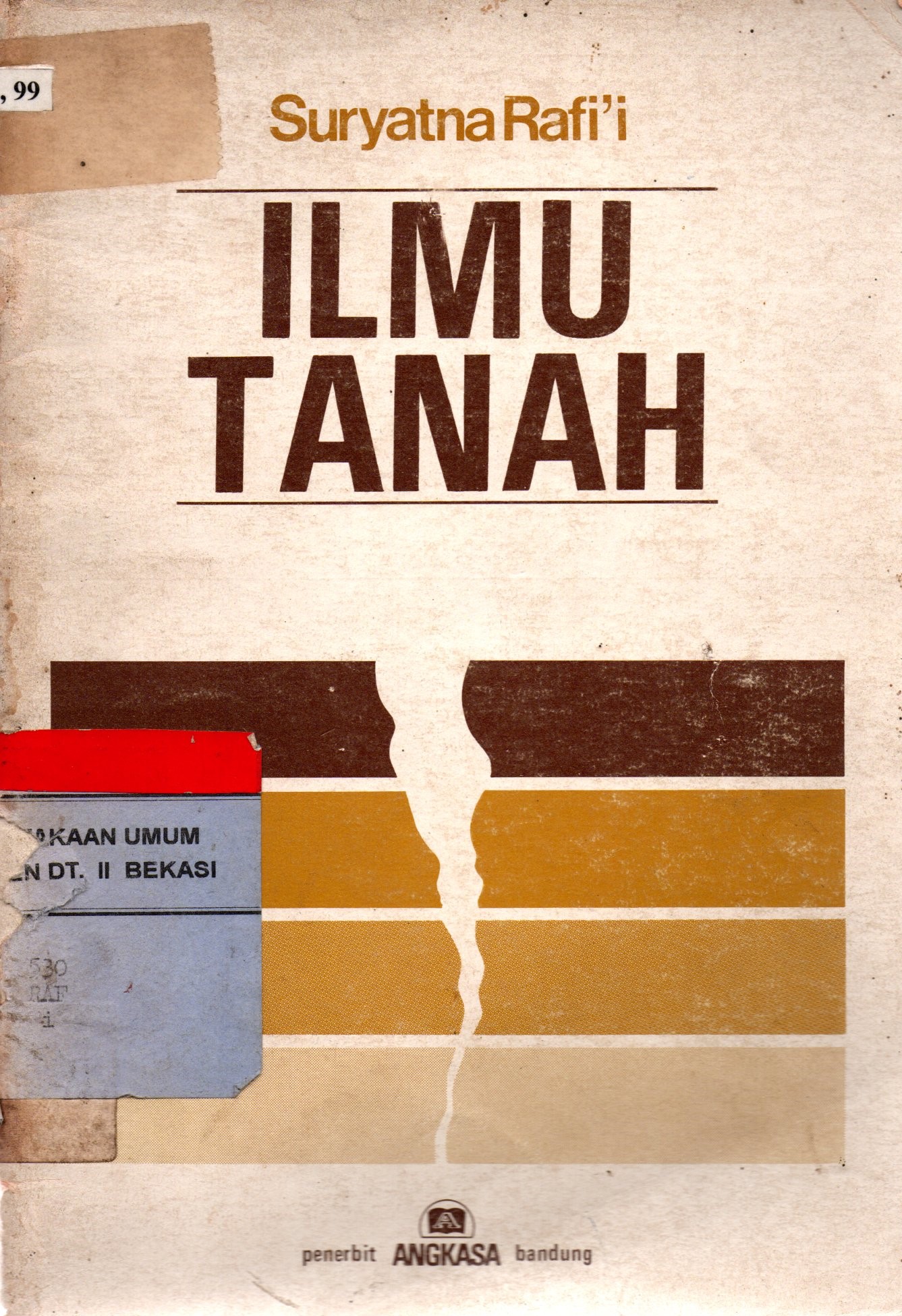 Cover Ilmu Tanah / Suryatna Rafi'i