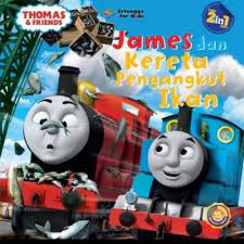 Sampul James dan kereta pengangkut ikan :  Thomas & friends