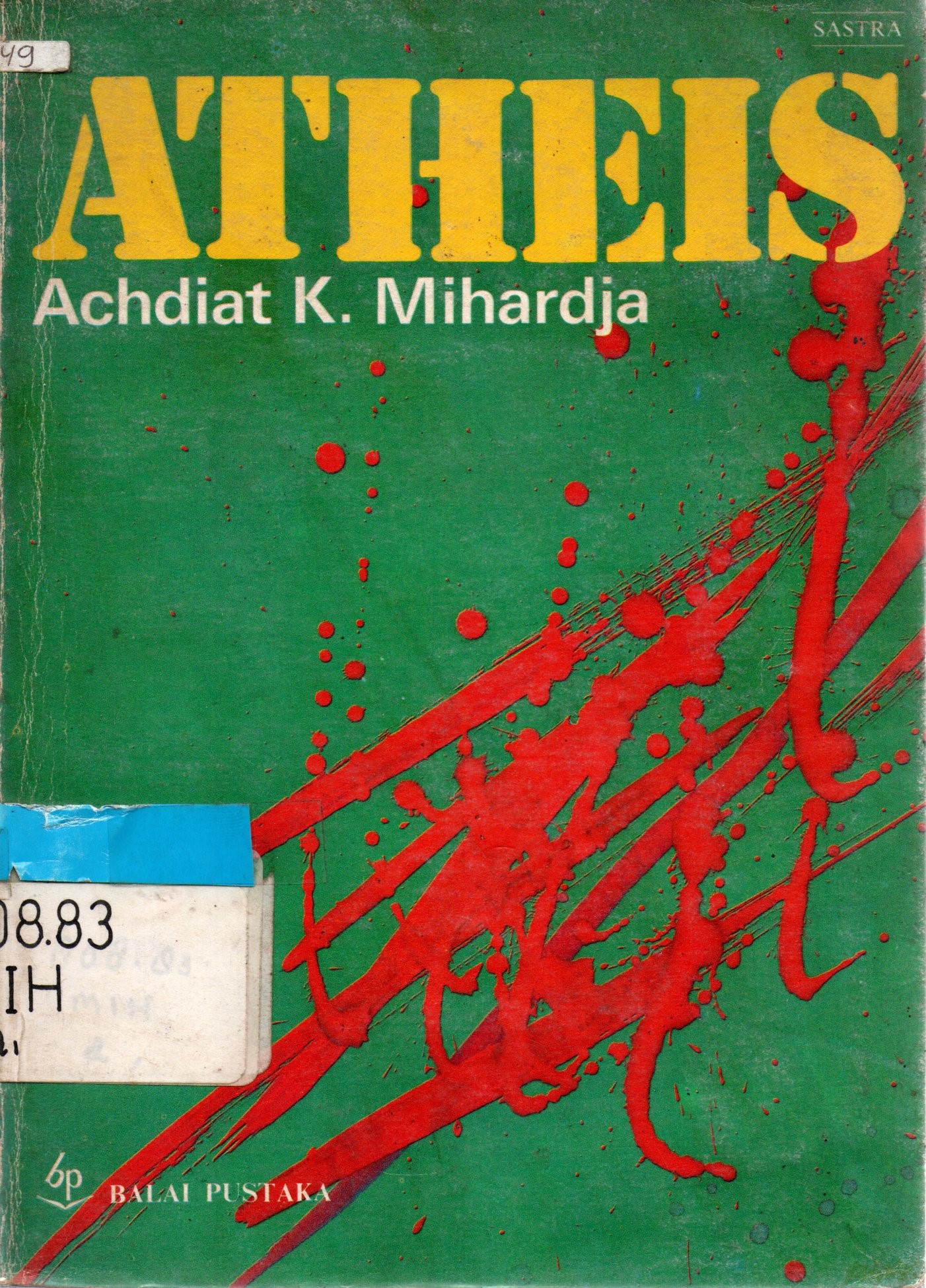 Sampul Atheis / Achdiat K. Mihardja