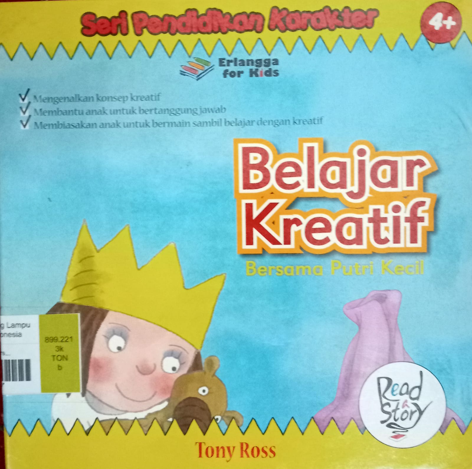 Sampul Belajar kreatif :  Bersama putri kecil / Tony Ross