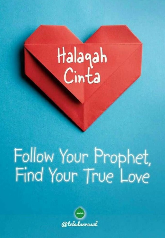Sampul Halaqah cinta / @teladanrasul, Arif Rahman Lubis ; penyunting, Firdaus A.