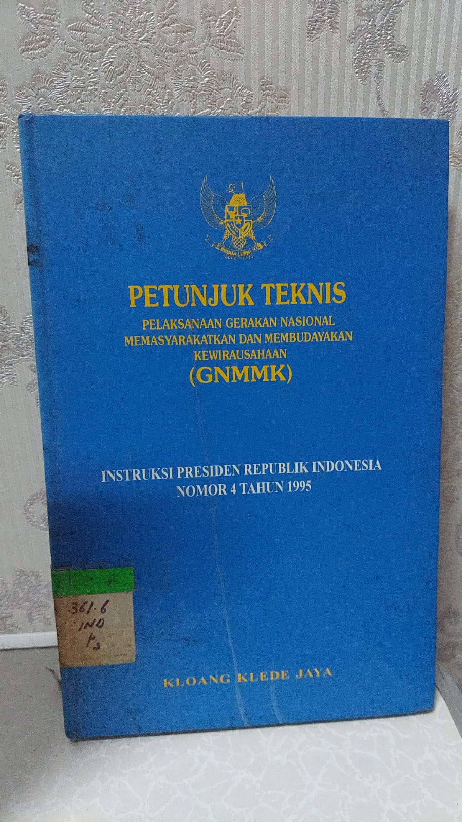 Sampul PetunjukTeknis Pelaksanaan Gerakan Nasional Memasyarakatkan dan Membudayakan Kewirausahaan (GNMMK)