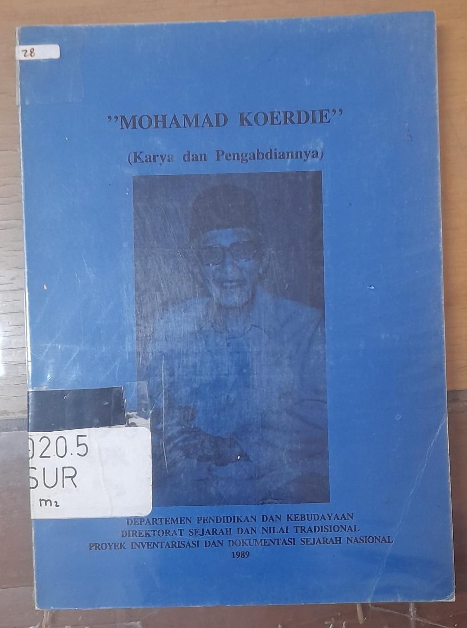 Sampul Mohamad Koerdie :  Karya dan Pengabdiannya / Suradi Hp