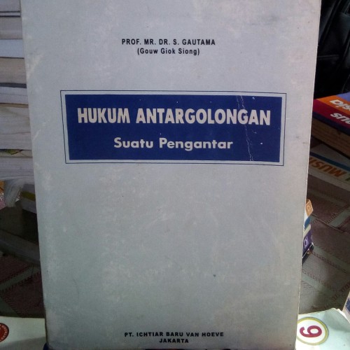 Cover Hukum Antargolongan / Gautama S.