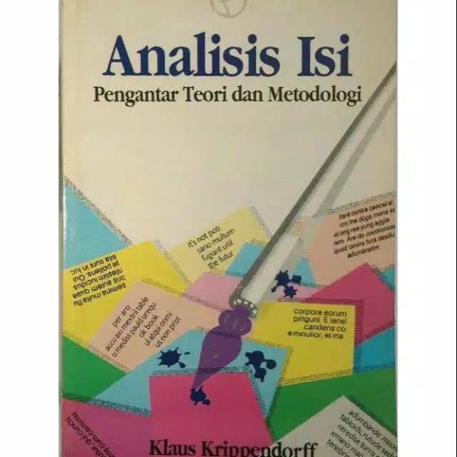 Sampul Analisis Isi :  Pengantar Teori dan Metodologi / Klaus Krippendorff