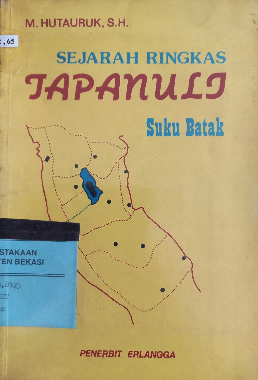 Cover Sejarah ringkas Tapanuli Suku Batak / M. Hutauruk
