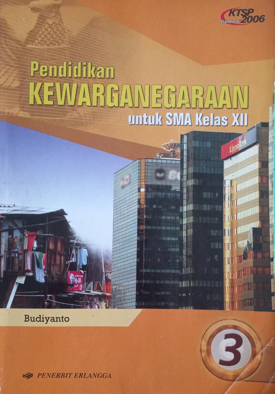 Sampul Pendidikan Kewarganegaraan untuk SMA Kelas XII / Budiyanto