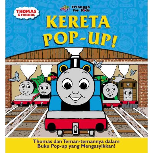 Sampul Thomas & Friendas Kereta Pop-up! / Handrito danar prabowo