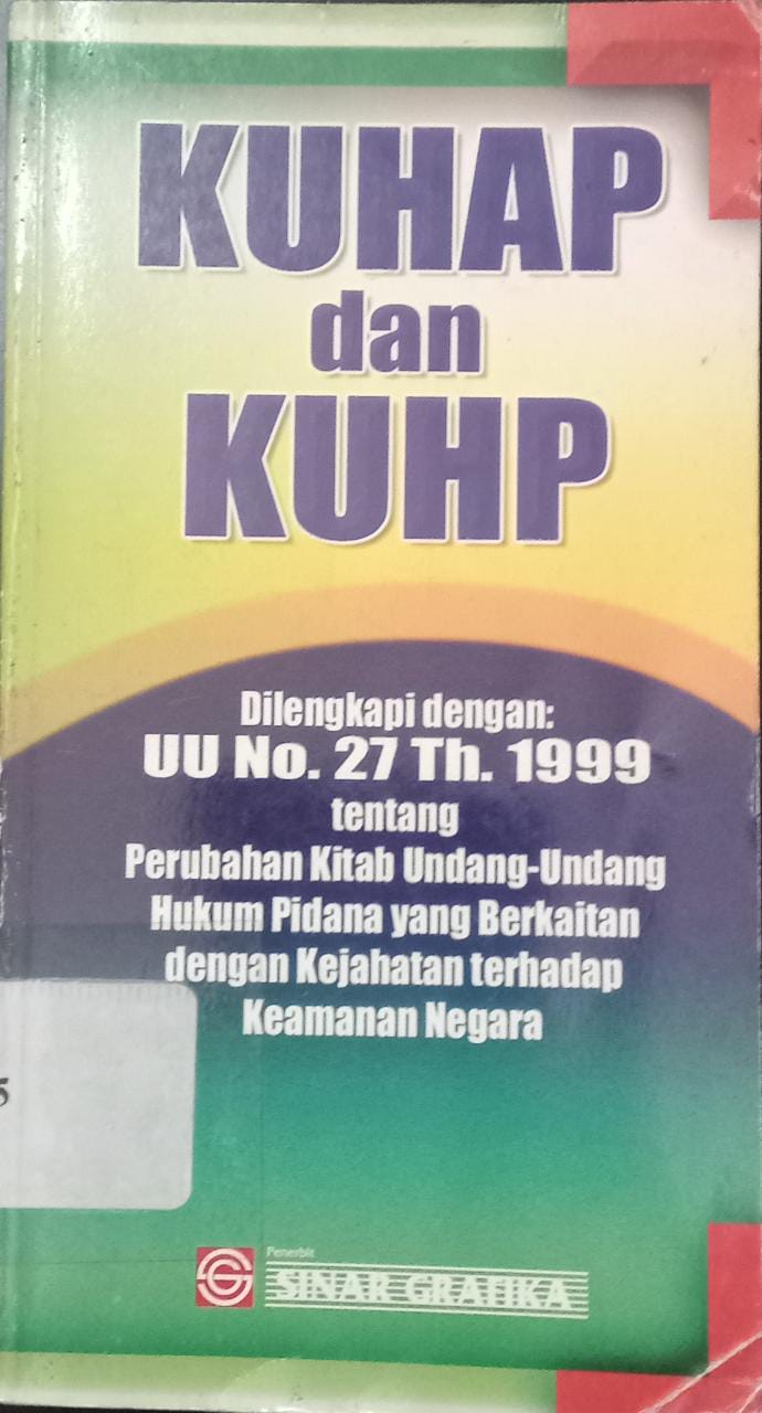 Sampul KUHAP dan KUHP