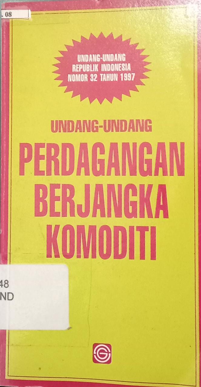Sampul Undang-undang perdagangan berjangka komoditi