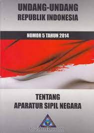 Sampul Undang-undang Republik Indonesia Nomor 5 Tahun 2014 Tentang Aparatur sipil negara