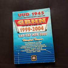 Sampul UUD1945 Setelah Amademen Keempat Tahun 2002 GBHN (tap MPR no IV/MPR/1999