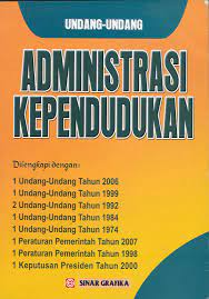 Sampul Undang-undang Admimistrasi Kependudukan