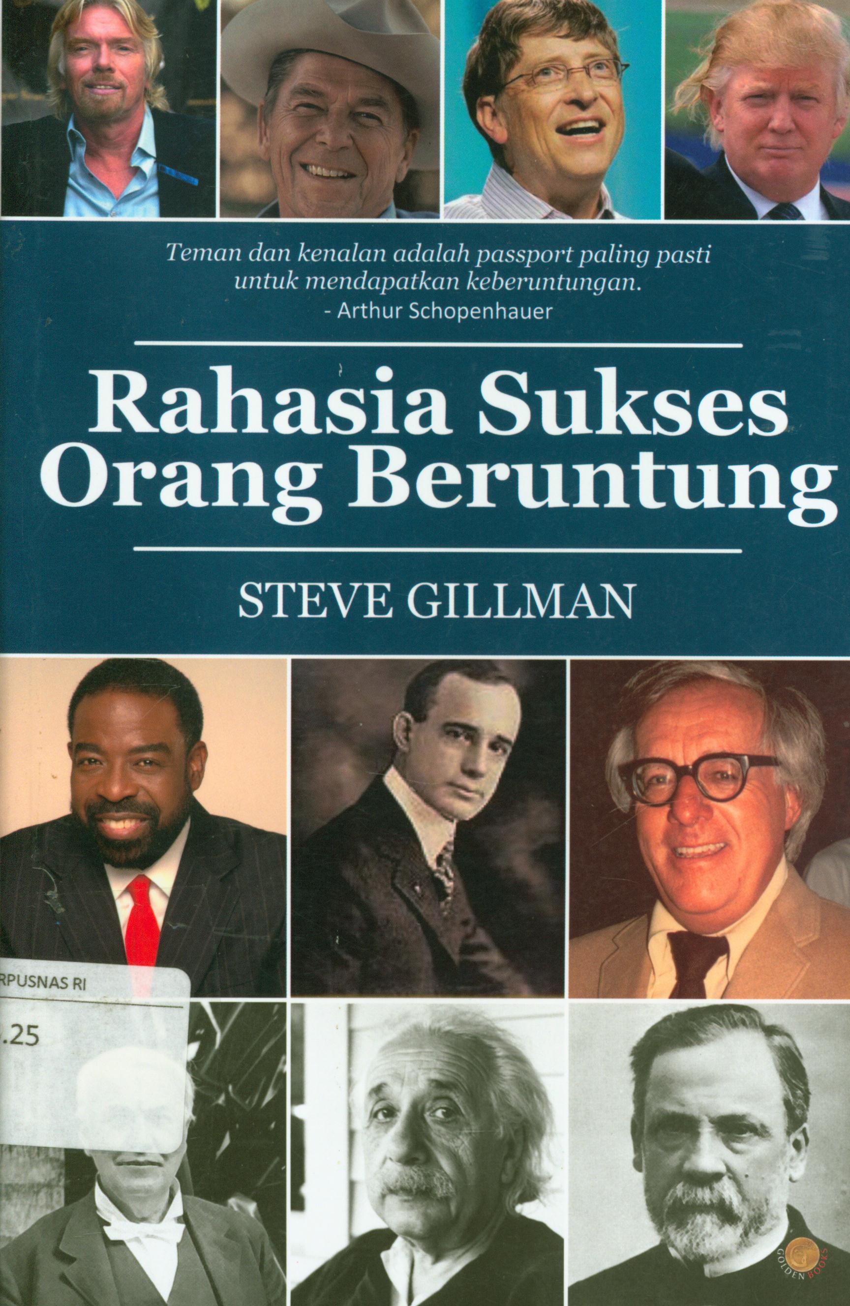 Sampul Rahasia sukses orang beruntung / Steve Gillman