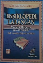 Sampul Ensiklopedi Larangan Jilid 3 :  Menurut Al-quran dan As-Sunnah Bab Aqidah, Fiqih dan Akhlak / Syaikh Salim Bin ' led-Al-Hilali