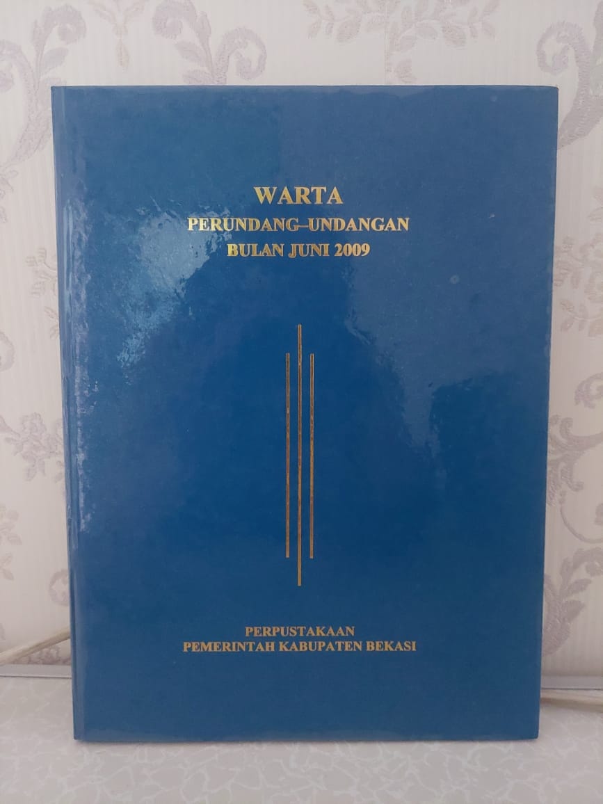 Sampul Warta Perundang-Undangan Bulan Juni 2009 Edisi 2870 / Ahmad Mukhlis Yusuf