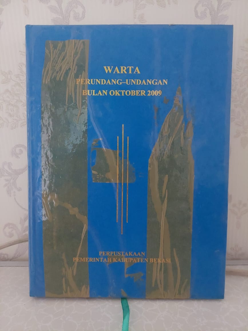 Sampul Warta Perundang-Undangan Bulan Oktober 2009 Edisi 2903 / Ahmad Mukhlis Yusuf