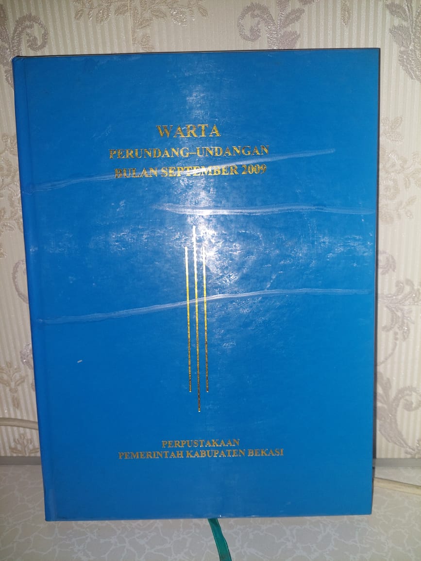 Sampul Warta Perundang-Undangan Bulan September 2009 Edisi 2869 / Ahmad Mukhlis Yusuf