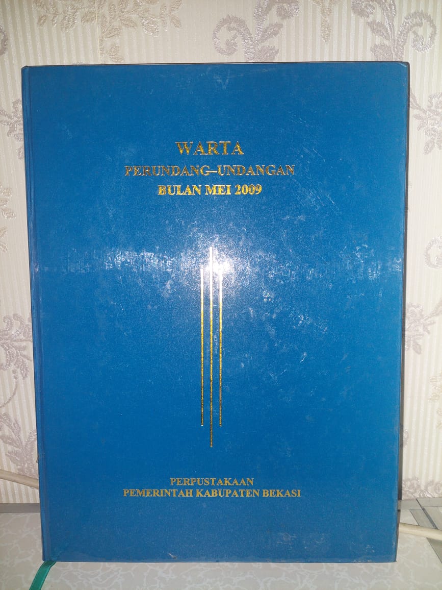 Sampul Warta Perundang-Undangan Bulan Mei 2009 Edisi 2863 / Ahmad Mukhlis Yusuf