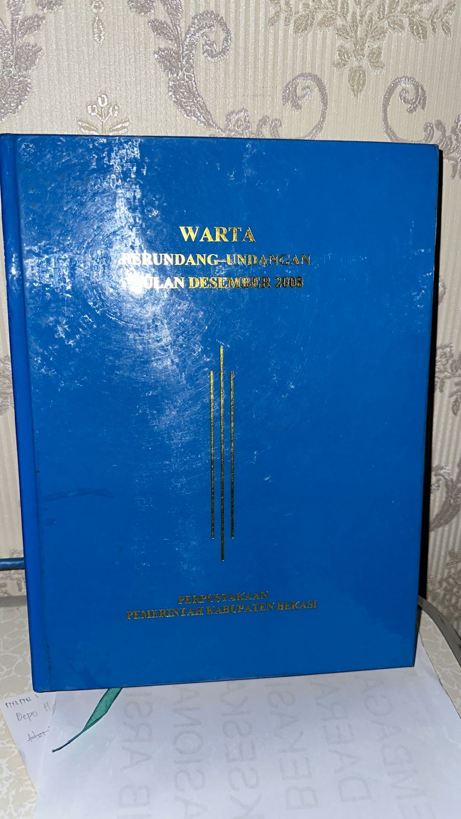 Sampul Warta Perundang-Undangan Bulan Desember 2008 Edisi 2823 / Ahmad Mukhlis Yusuf