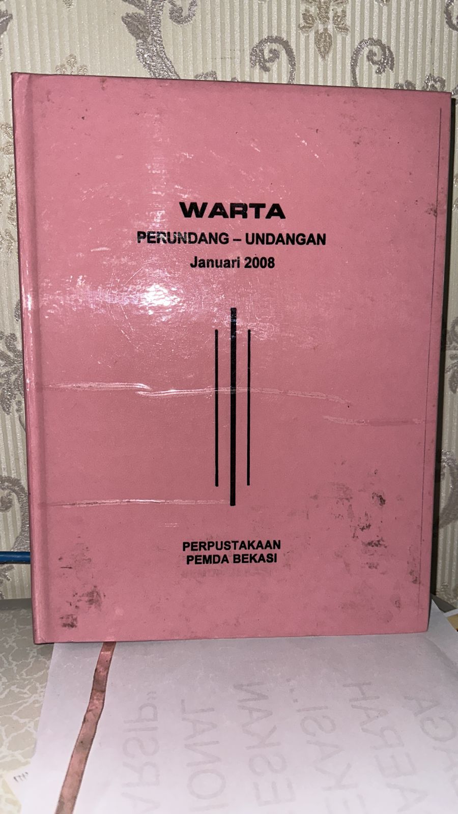Sampul Warta Perundang-Undangan Bulan Januari  2008 Edisi 2730/TH.XXI / Asro Kamal Rokan
