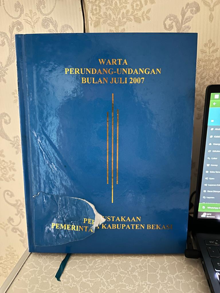 Sampul Warta Perundang-Undangan Bulan Juli 2007 Edisi 2681/TH. XXI / Astro Kamal Rokan