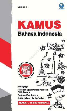 Sampul Kamus Bahasa Indonesia / Agung D. E.