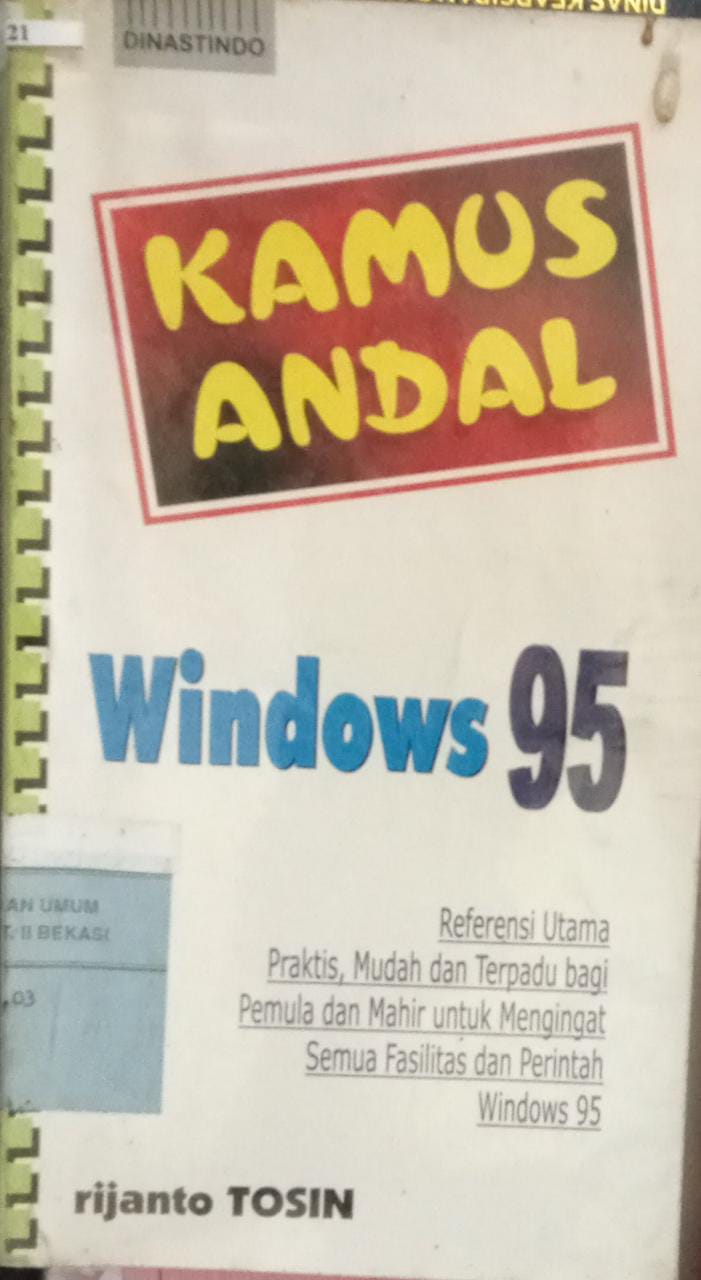 Sampul Kamus Andal Windows 95 / Rijanto Tosin