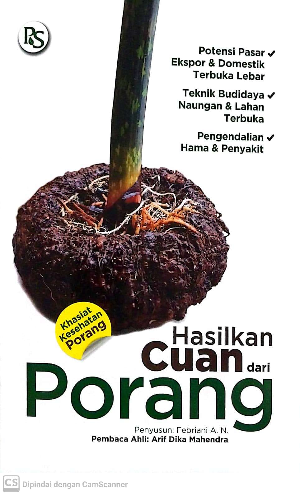 Sampul Hasilkan cuan dari porang / Febriana A.N