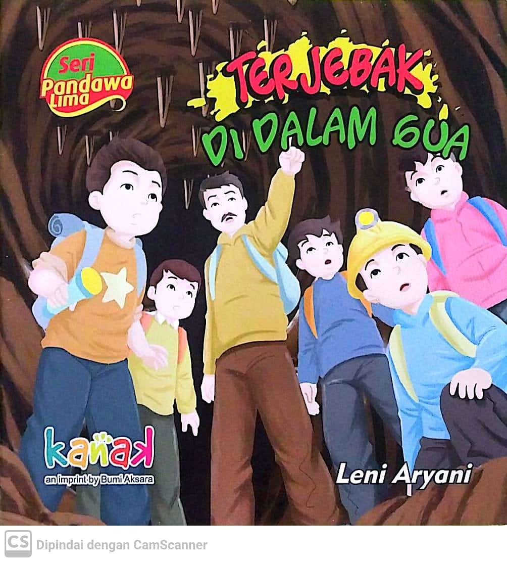 Sampul Terjebak di dalam gua / Leni Aryani