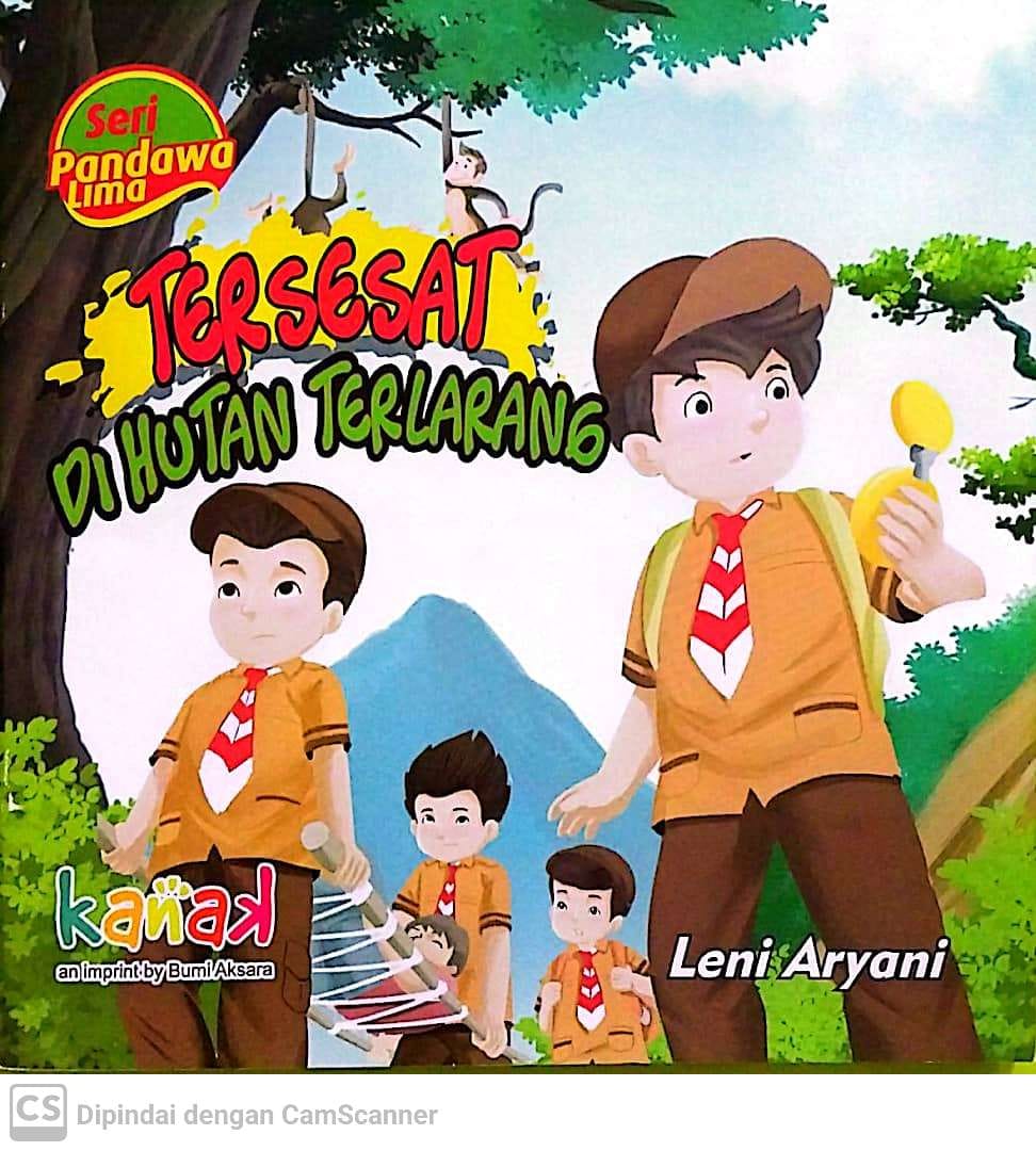 Sampul Tersesat di hutan terlarang / Leni Aryani