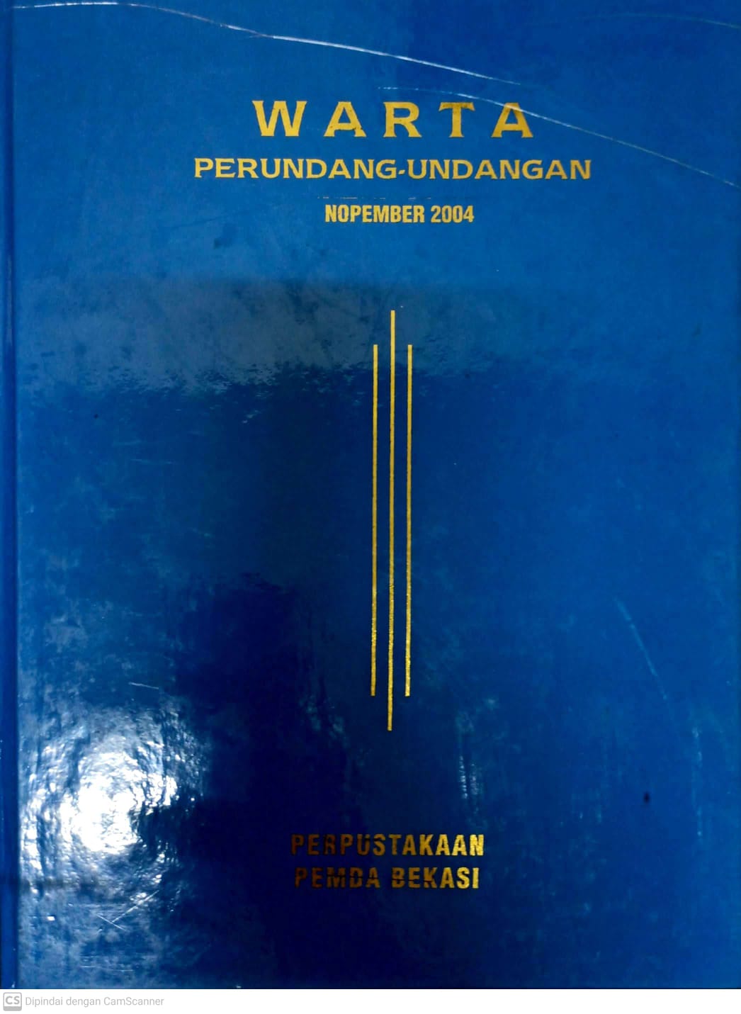 Sampul Warta Perundang Undangan Nopember 2004 / Alit Wiratmaja
