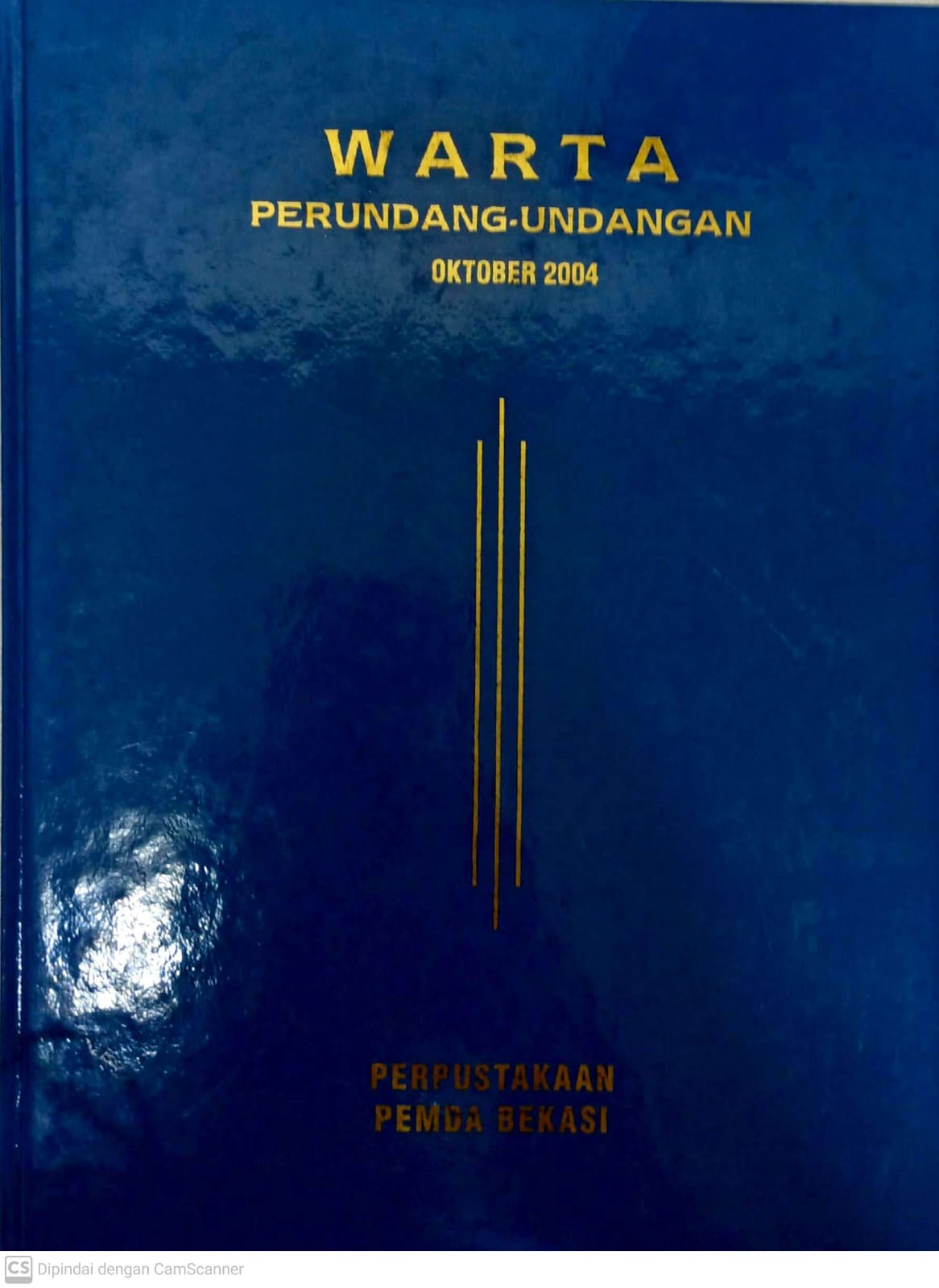 Sampul Warta Perundang Undangan Oktober 2004 / Alit Wiratmaja