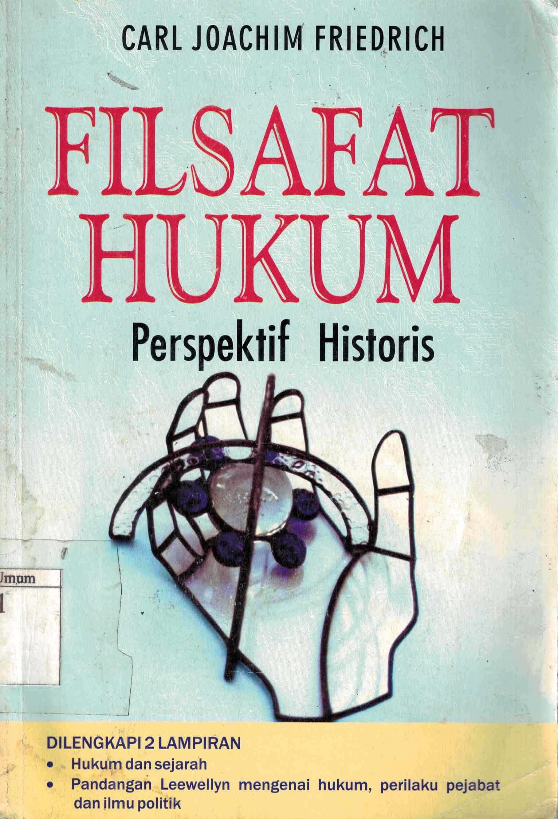 Sampul Filsafat Hukum :  Perspektif Historis / Carl Joachim Friedrich