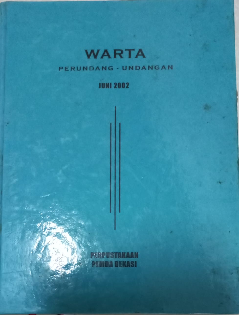Sampul Warta Perundang Undangan Juni 2002 / Alit Wiratmaja